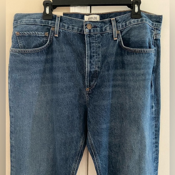 Agolde Parker long low slung vintage straight women 32 NWT - Picture 3 of 8
